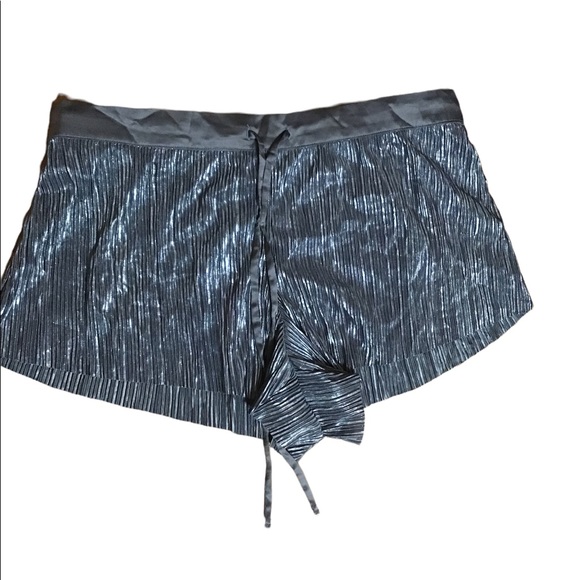 Victoria’s Secret Pj set short + Thank metallic silk gray. - Picture 3 of 7